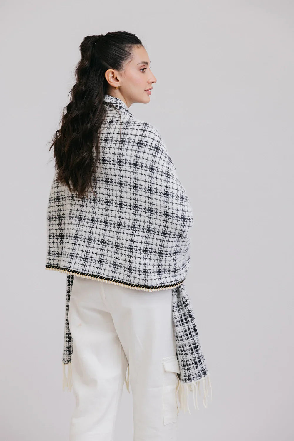 Picture of Ellena - Fall Poncho Capes with Front Pockets - Available at Raja Sahib