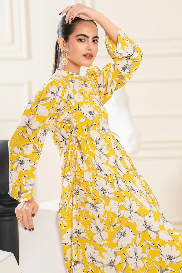 Picture of Ellena - Printed Ladies Maxi Dress - Available at Raja Sahib