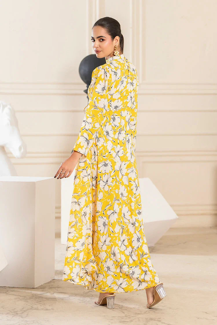 Picture of Ellena - Printed Ladies Maxi Dress - Available at Raja Sahib