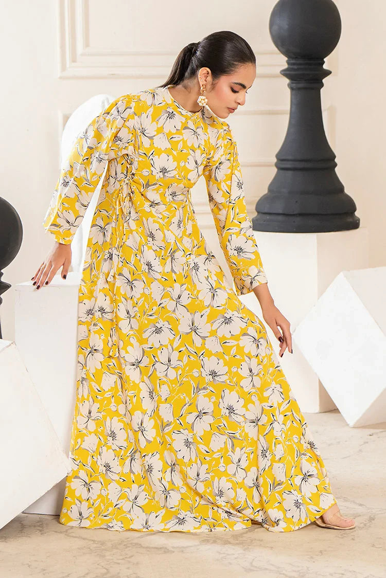 Picture of Ellena - Printed Ladies Maxi Dress - Available at Raja Sahib