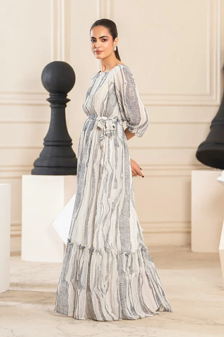 Picture of Ellena - Printed Ladies Maxi Dress - Available at Raja Sahib