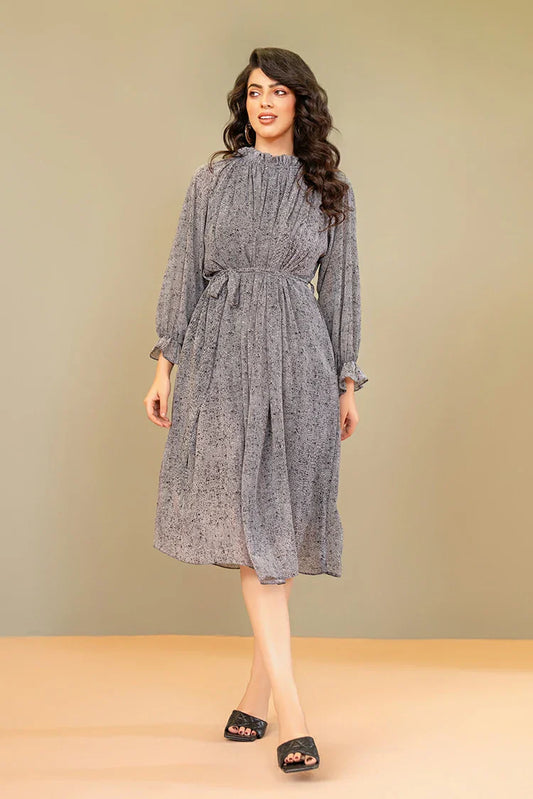 Picture of Ellena - Printed Ladies Maxi Dress - Available at Raja Sahib