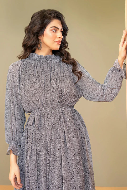 Picture of Ellena - Printed Ladies Maxi Dress - Available at Raja Sahib