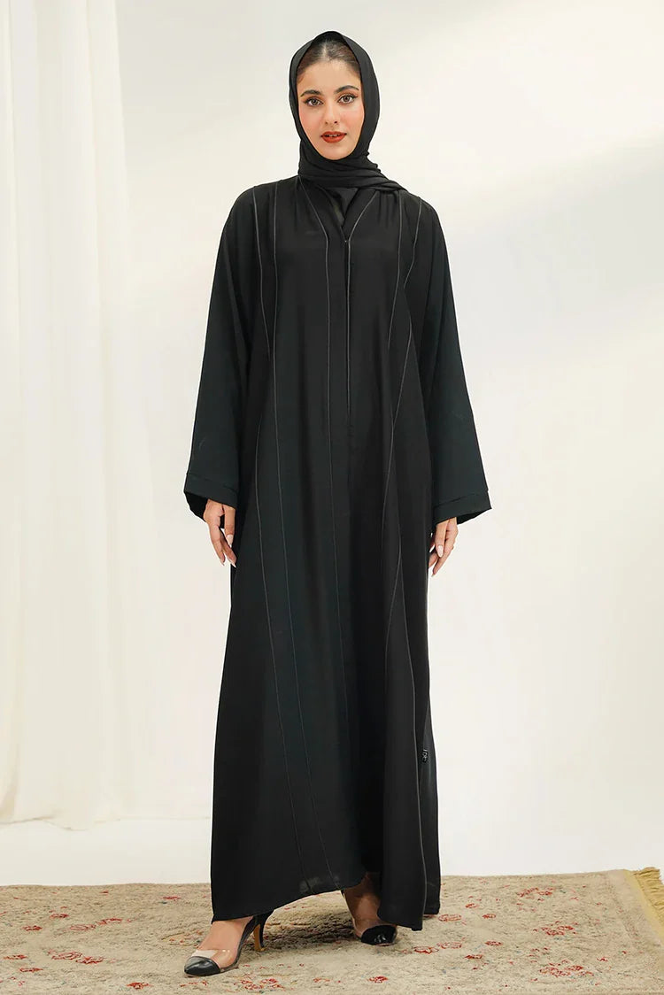 Picture of Divinely Crafted - Bella Abaya - Buttoned Up - Available at Raja Sahib