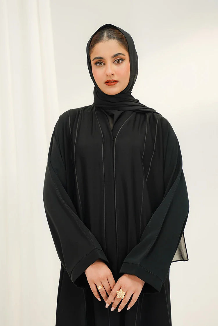 Picture of Divinely Crafted - Bella Abaya - Buttoned Up - Available at Raja Sahib