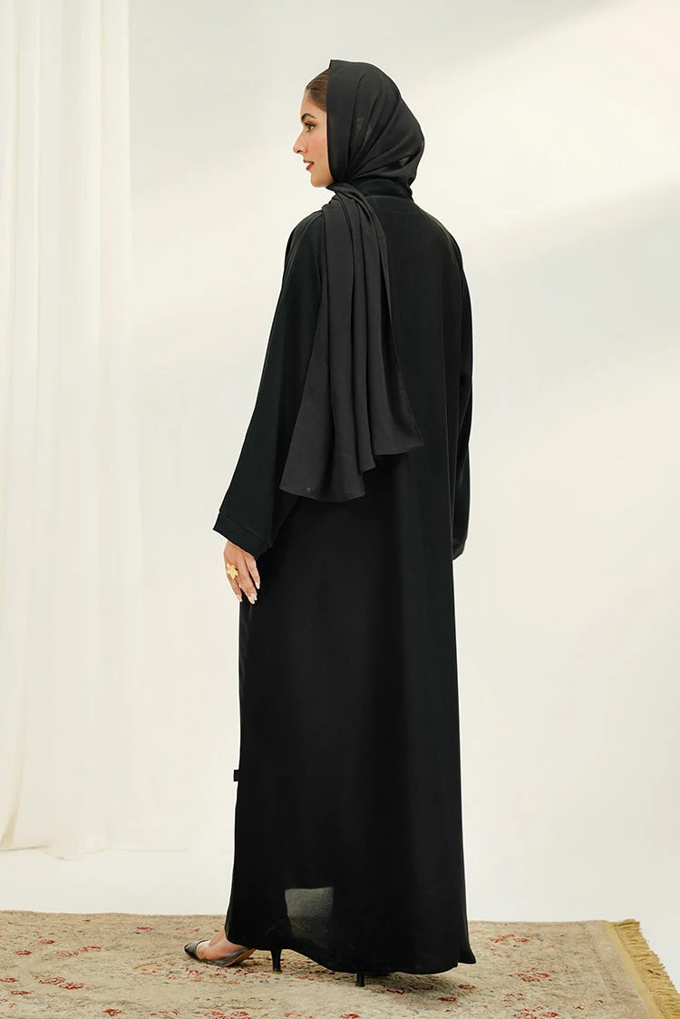 Picture of Divinely Crafted - Bella Abaya Set - Buttoned Up - Available at Raja Sahib