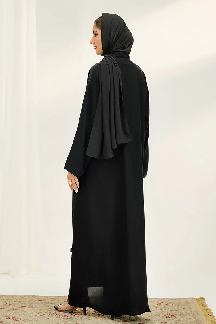 Picture of Divinely Crafted - Bella Abaya - Buttoned Up - Available at Raja Sahib