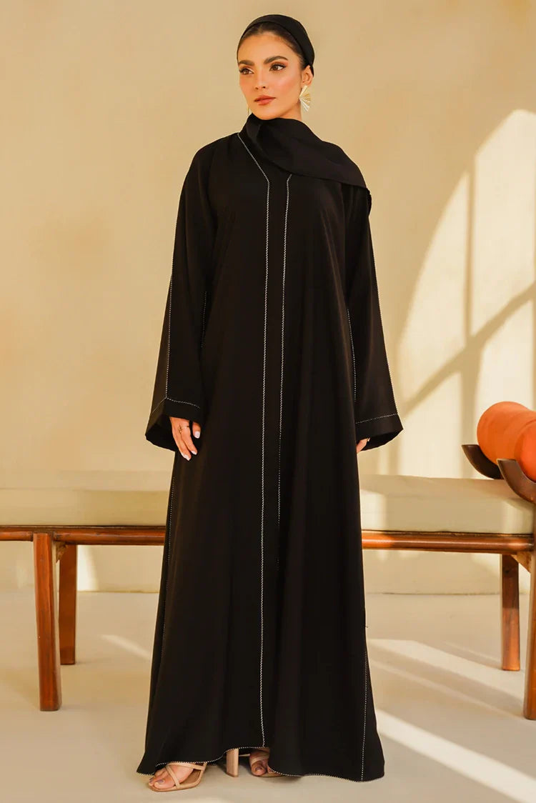 Picture of Divinely Crafted - Wahj Abaya - Buttoned Up - Available at Raja Sahib