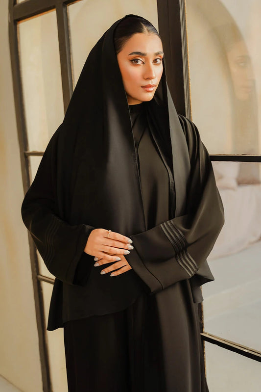 Picture of Divinely Crafted - Ava Abaya Set - Buttoned Up - Available at Raja Sahib