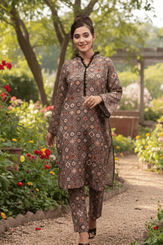 Silcot - Kahani-Chin Printed Swiss