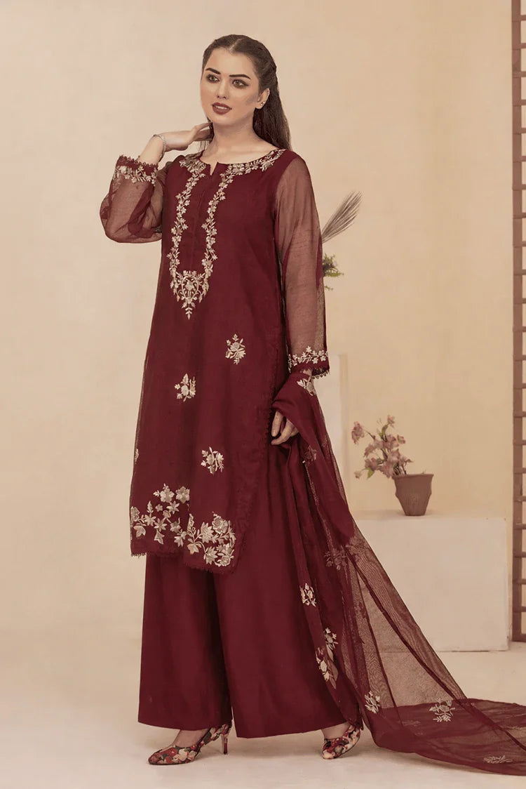 Picture of Silcot - Maroon Shimmer - Available at Raja Sahib