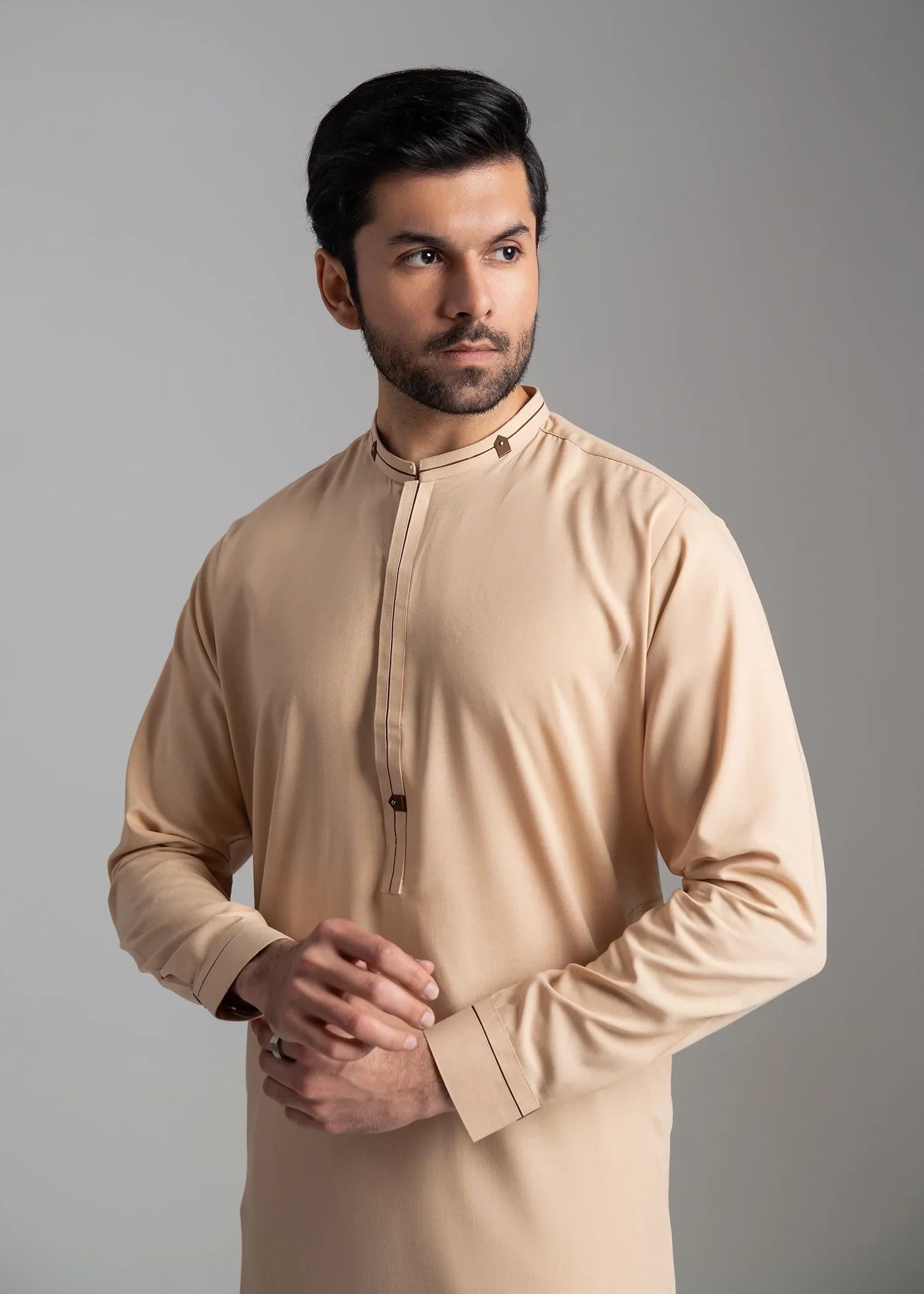 Picture of Wash & Wear | Skin Ban Shalwar Kameez - Available at Raja Sahib