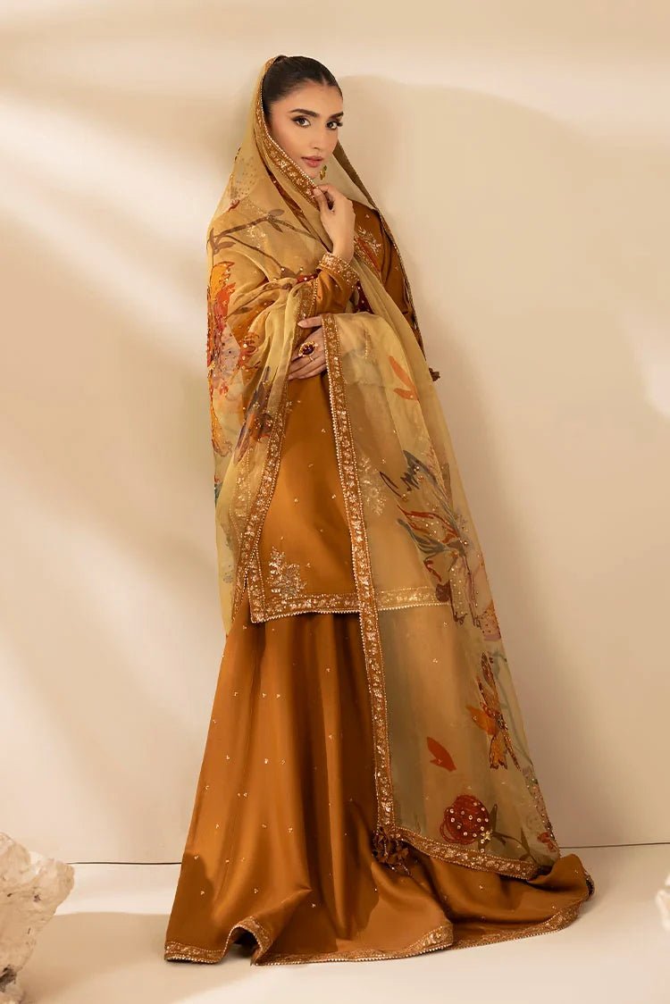 Picture of 3-PC Stitched Embroidered Suit - Available at Raja Sahib