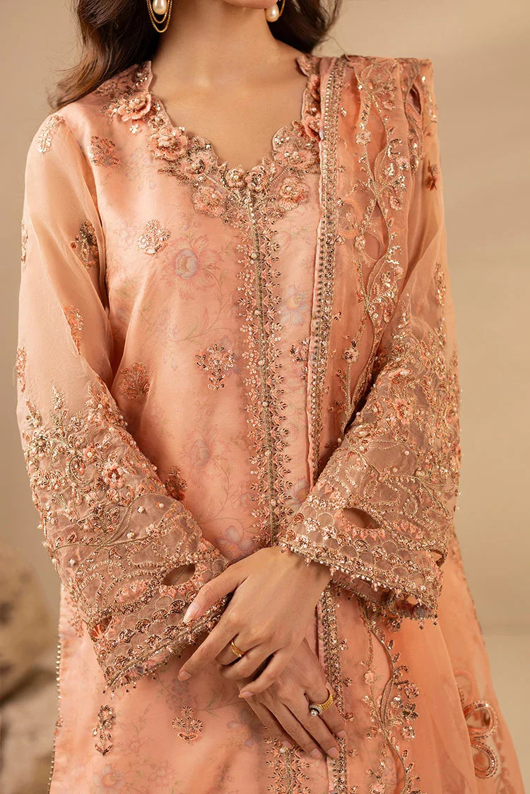 Picture of 3-PC Stitched Embroidered Suit - Available at Raja Sahib