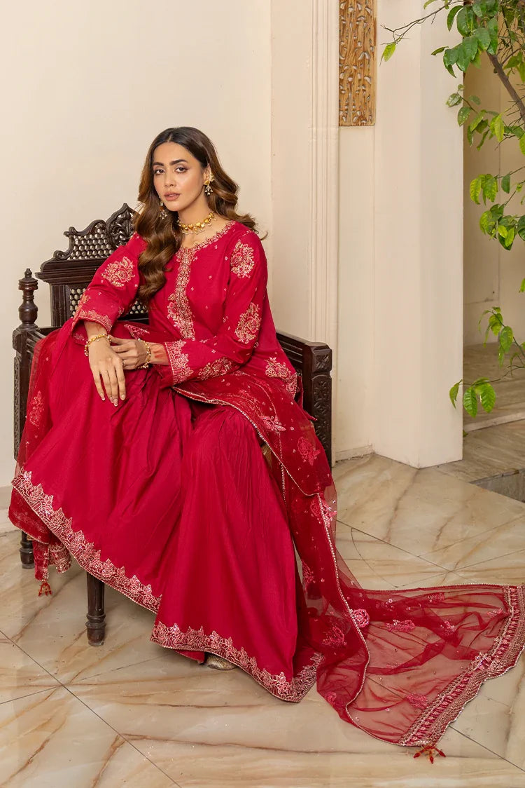 Picture of Ellena - 3-PC Stitched Embroidered Suit - Available at Raja Sahib