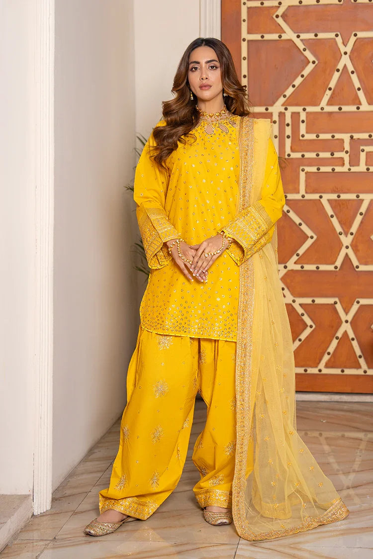 Picture of Ellena - 3-PC Stitched Embroidered Suit - Available at Raja Sahib