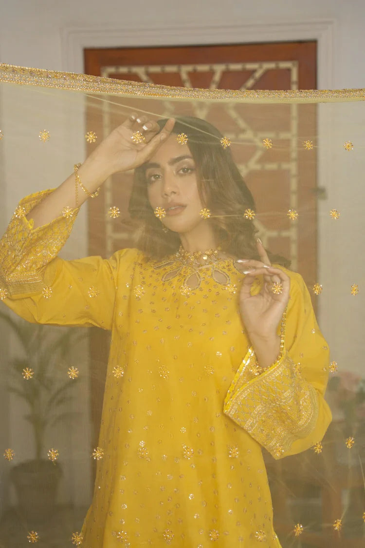 Picture of Ellena - 3-PC Stitched Embroidered Suit - Available at Raja Sahib
