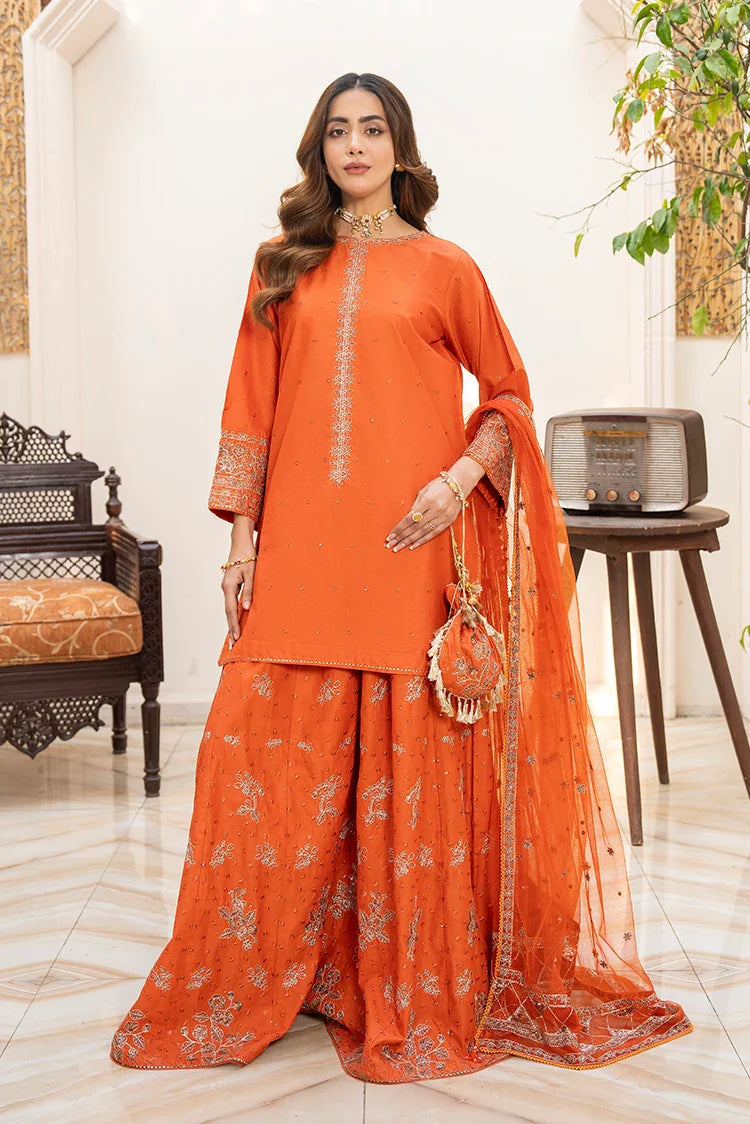 Picture of Ellena - 3-PC Stitched Embroidered Suit - Available at Raja Sahib