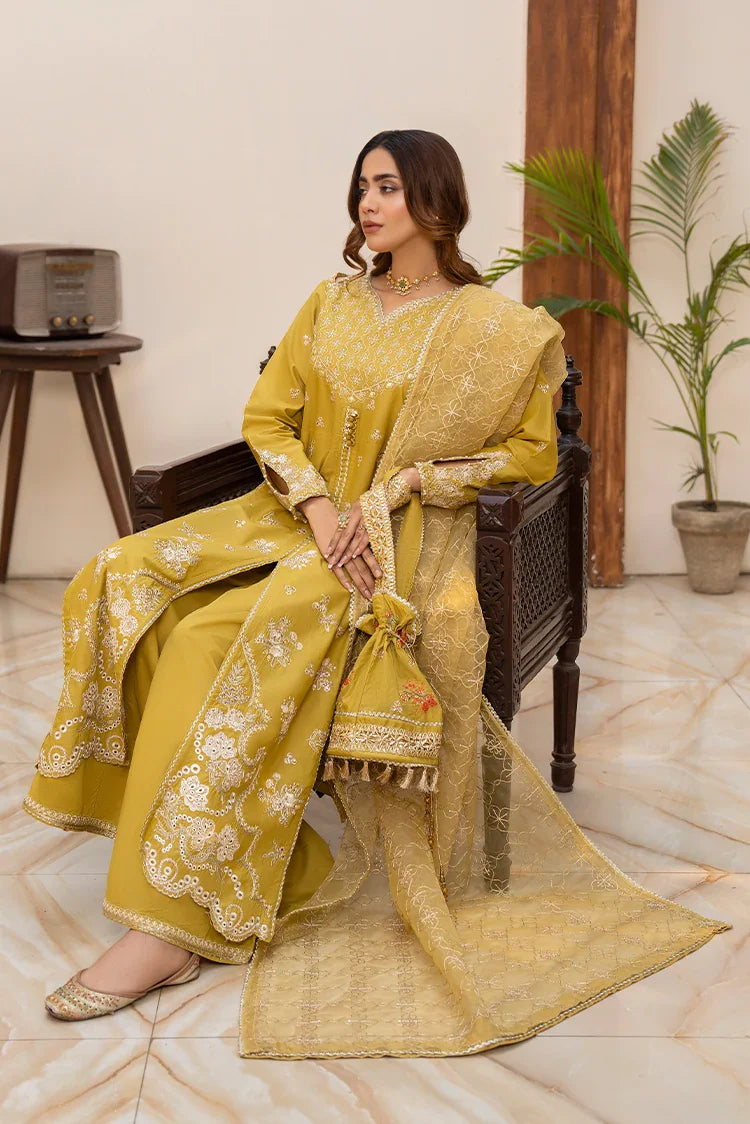 Picture of Ellena - 3-PC Stitched Embroidered Suit - Available at Raja Sahib