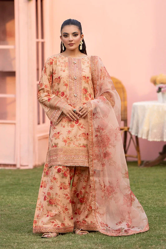 Picture of Ellena - 3-PC Stitched Embroidered Suit - Available at Raja Sahib