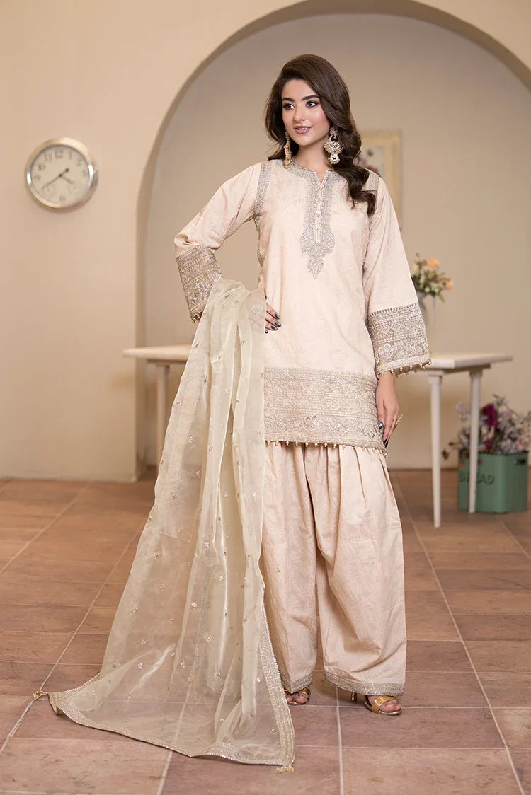 Picture of Ellena - 3-PC Stitched Embroidered Suit - Available at Raja Sahib