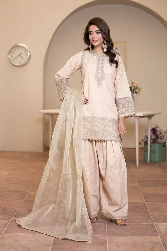 Picture of Ellena - 3-PC Stitched Embroidered Suit - Available at Raja Sahib