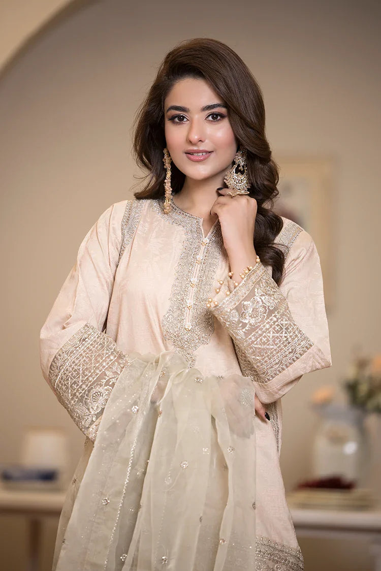 Picture of Ellena - 3-PC Stitched Embroidered Suit - Available at Raja Sahib