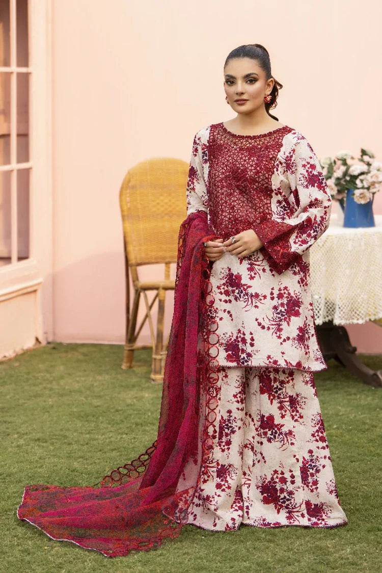 Picture of Ellena - 3-PC Stitched Embroidered Suit - Available at Raja Sahib