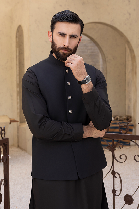 Black Pearl - Signature Series | Black Waistcoat