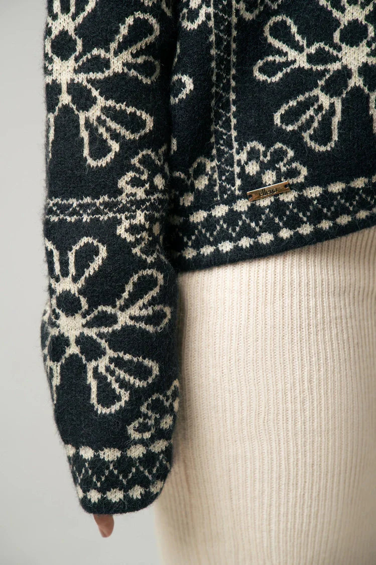 Picture of Ellena - Embroidered Knit Cardigan - Available at Raja Sahib