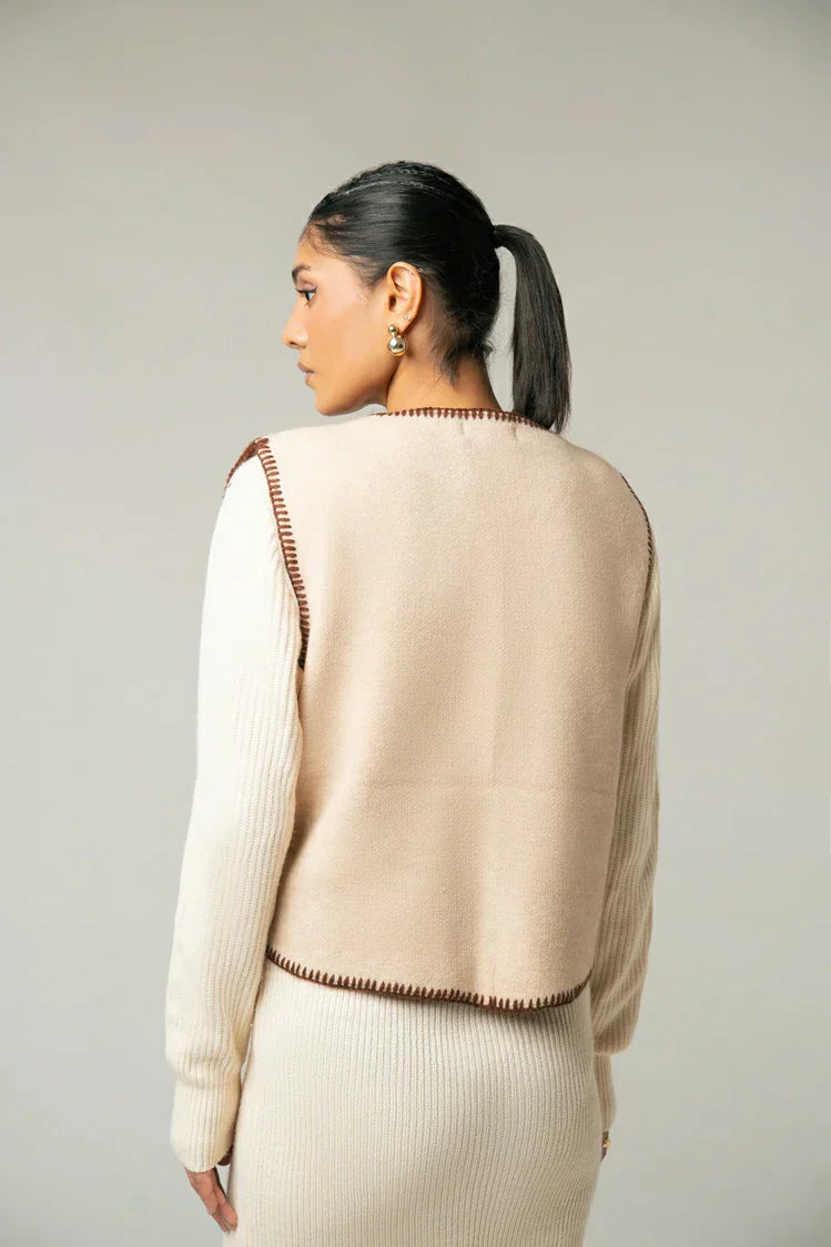 Picture of Ellena - Embroidered Knit Cardigan - Available at Raja Sahib