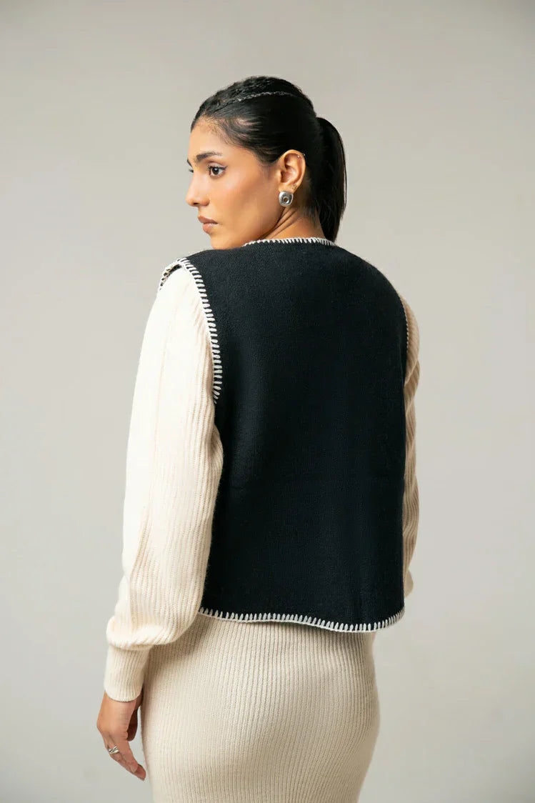 Picture of Ellena - Embroidered Knit Cardigan - Available at Raja Sahib