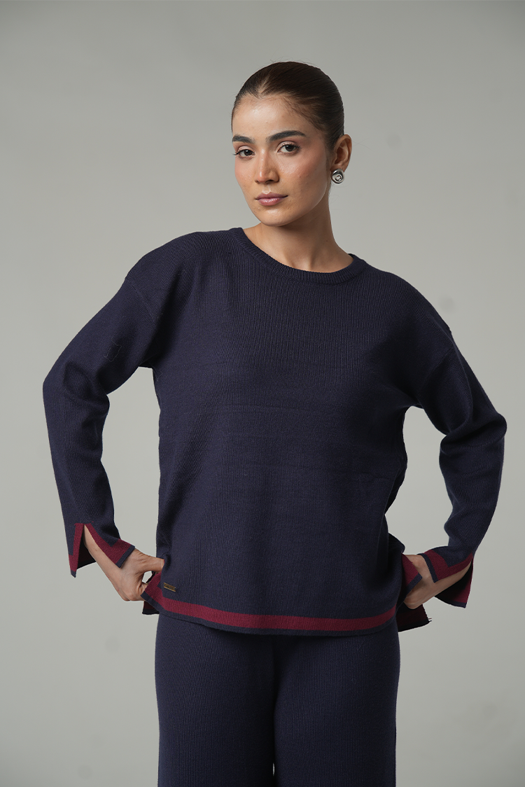Picture of Knitted Co-Ord Set - Available at Raja Sahib
