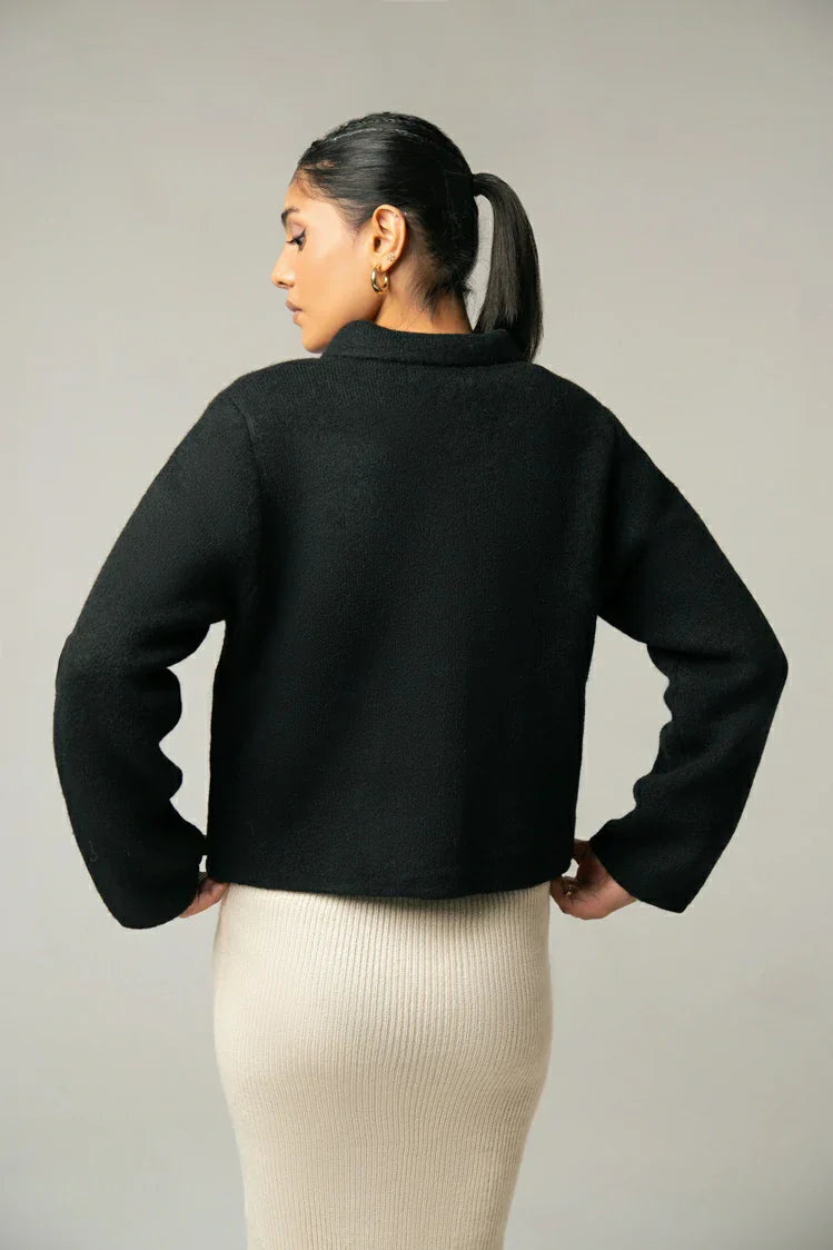 Picture of Collar Knit Cardigan - Available at Raja Sahib