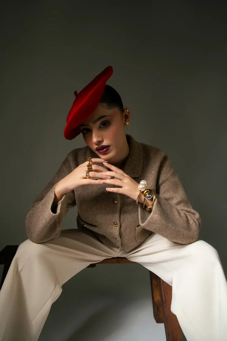 Picture of Collar Knit Cardigan - Available at Raja Sahib