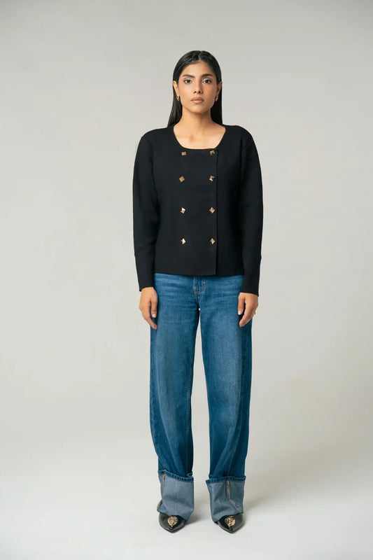 Picture of Ellena - Full Sleeves Cardigan - Available at Raja Sahib