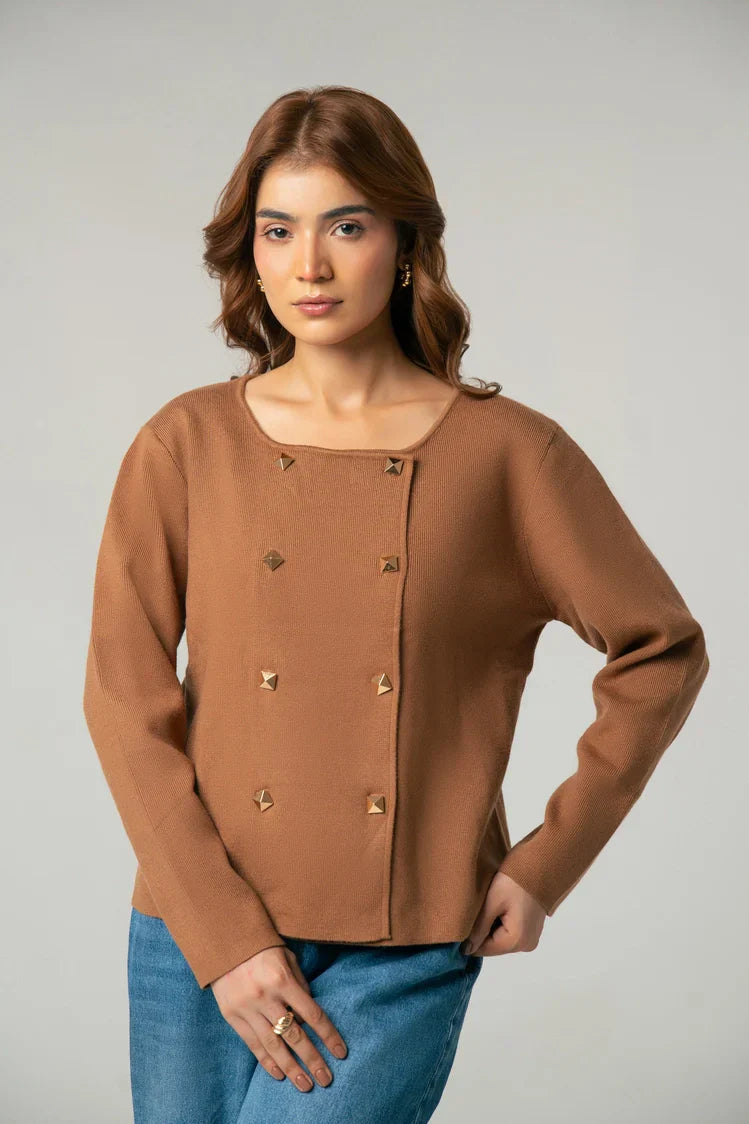 Picture of Ellena - Full Sleeves Cardigan - Available at Raja Sahib