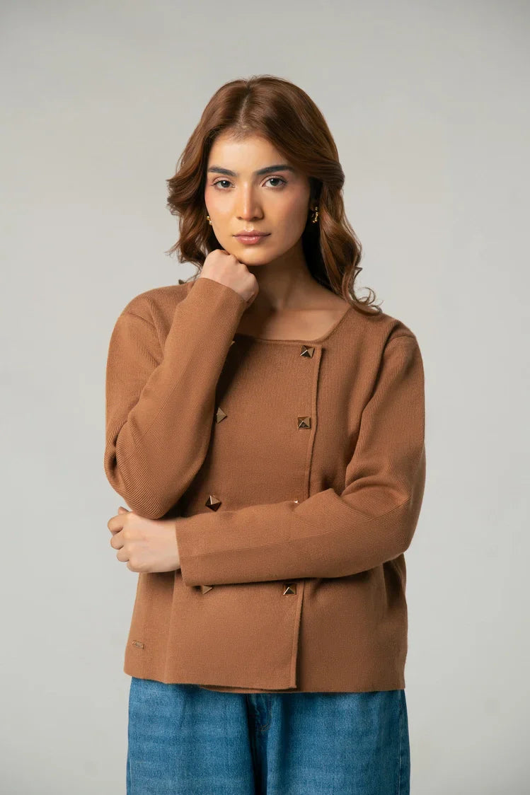 Picture of Ellena - Full Sleeves Cardigan - Available at Raja Sahib