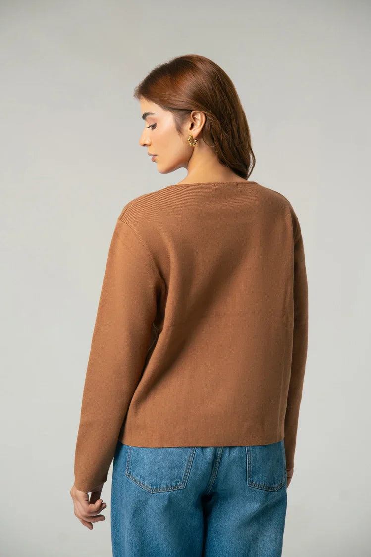 Picture of Ellena - Full Sleeves Cardigan - Available at Raja Sahib