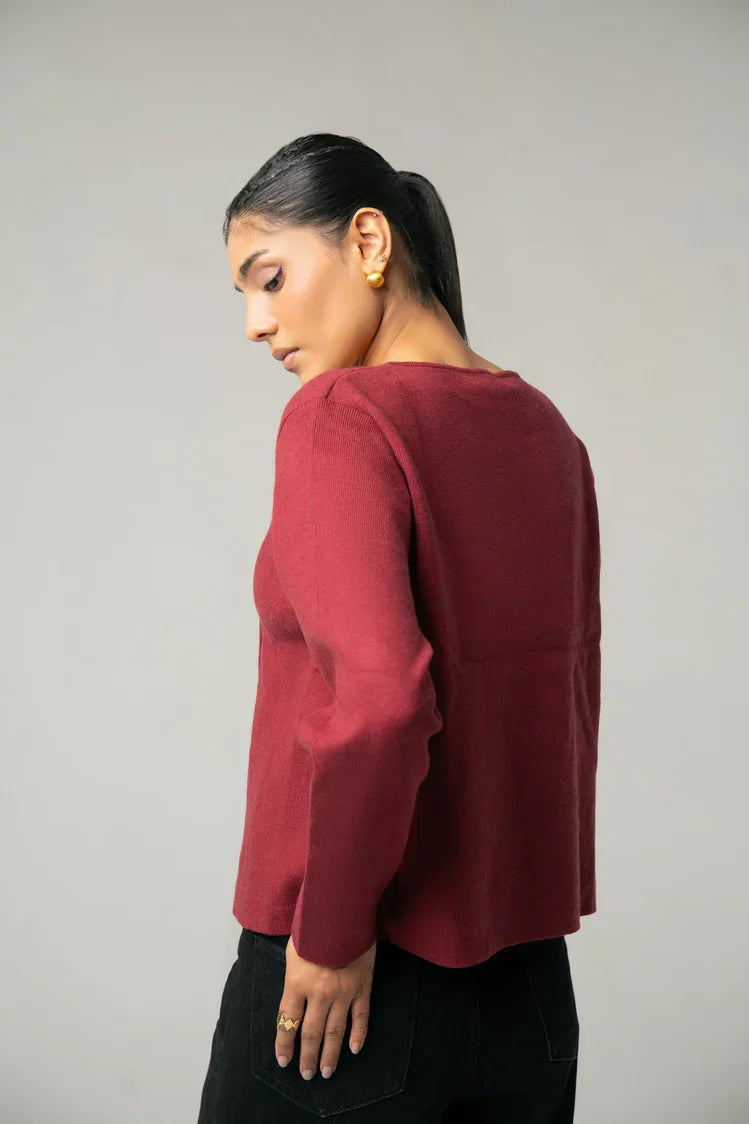 Picture of Ellena - Full Sleeves Cardigan - Available at Raja Sahib