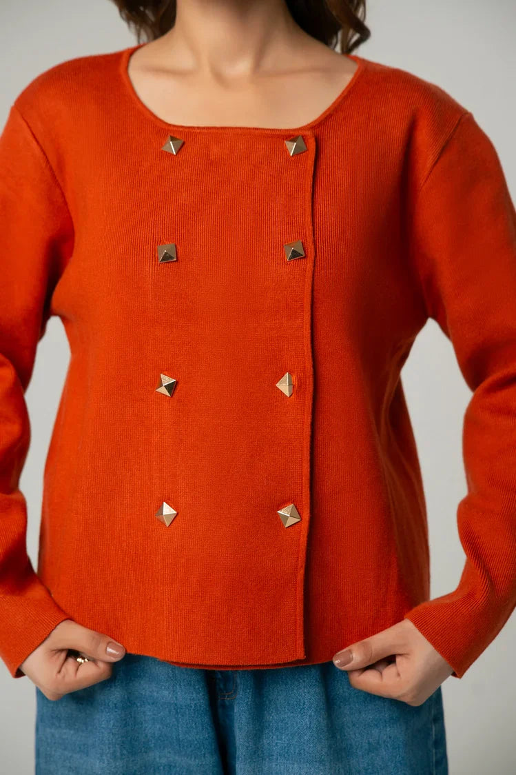 Picture of Ellena - Full Sleeves Cardigan - Available at Raja Sahib