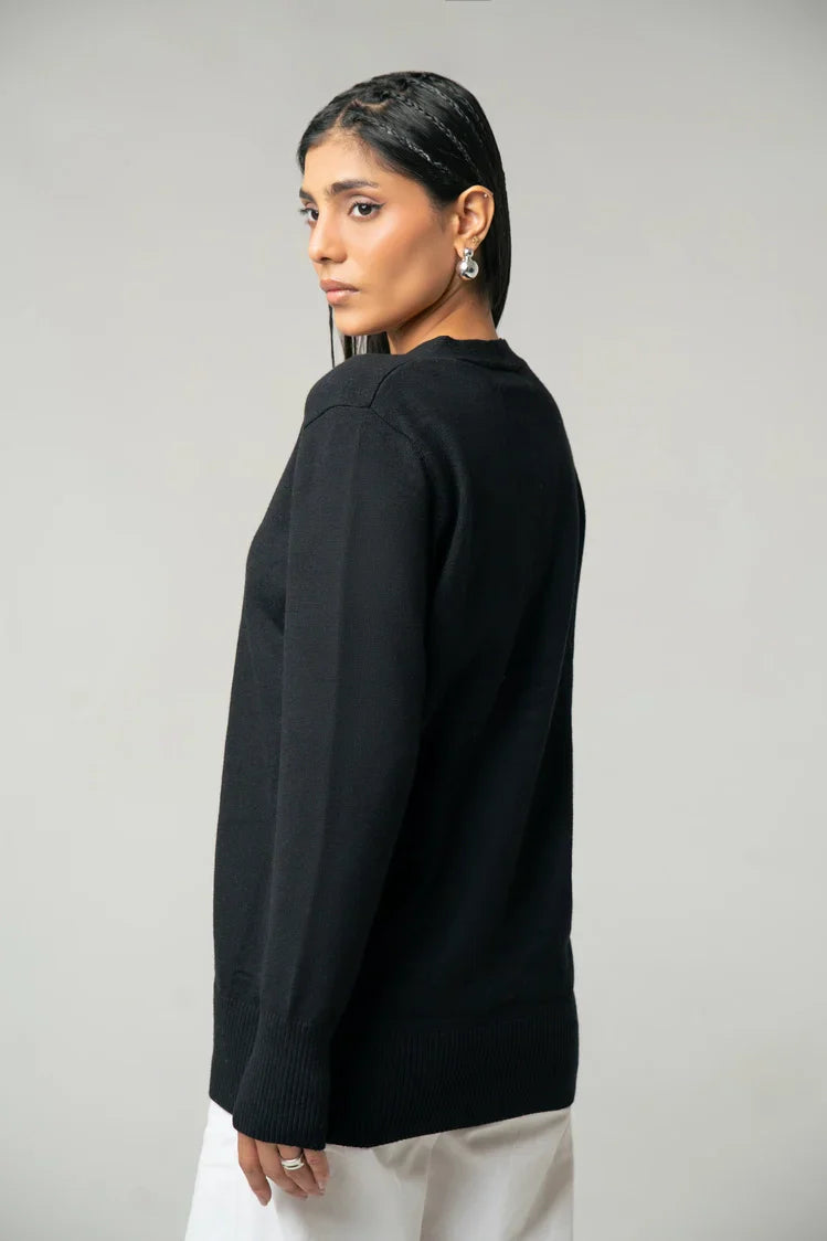 Picture of Ellena - V-Neck Knit Sweater - Available at Raja Sahib