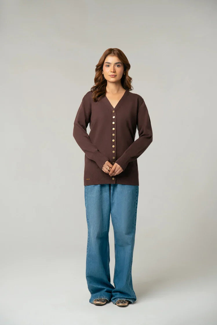 Picture of V-Neck Knit Sweater - Available at Raja Sahib