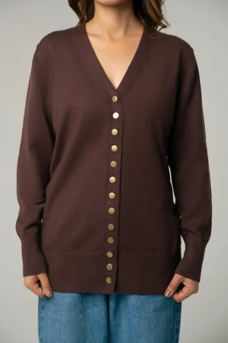 Picture of V-Neck Knit Sweater - Available at Raja Sahib
