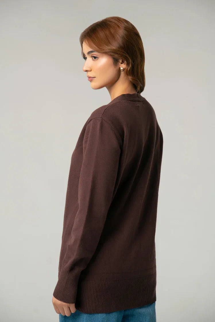 Picture of V-Neck Knit Sweater - Available at Raja Sahib