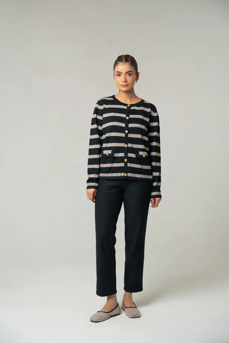 Picture of Striped Knit Sweater - Available at Raja Sahib