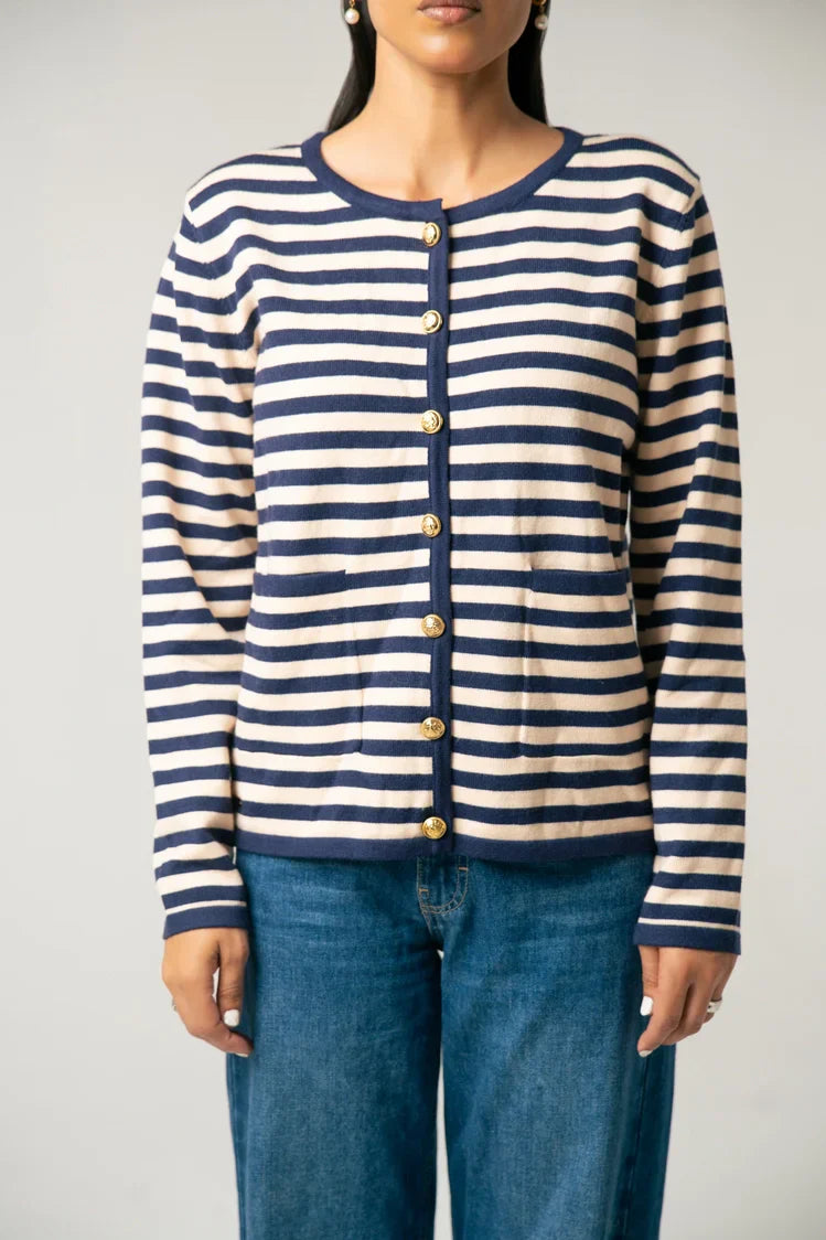 Picture of Striped Knit Sweater - Available at Raja Sahib