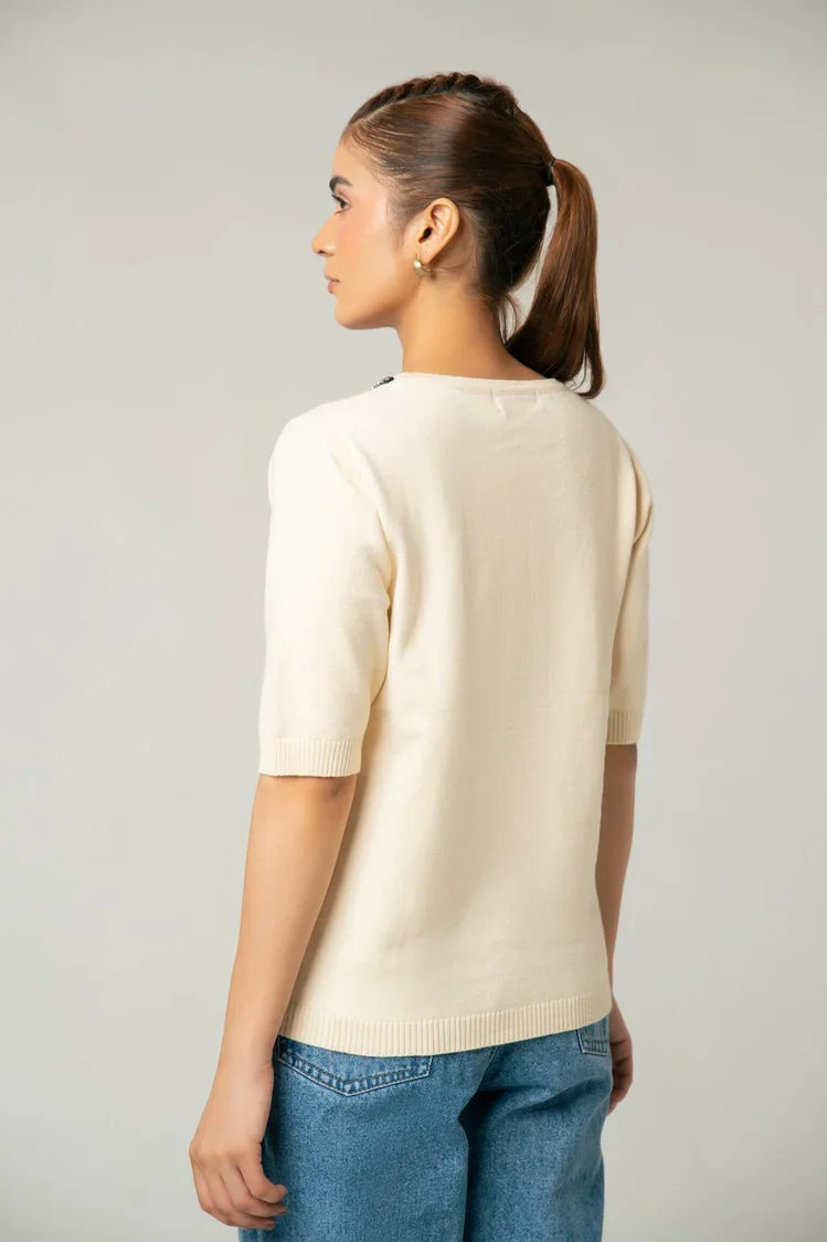 Picture of Short Sleeves Sweater - Available at Raja Sahib