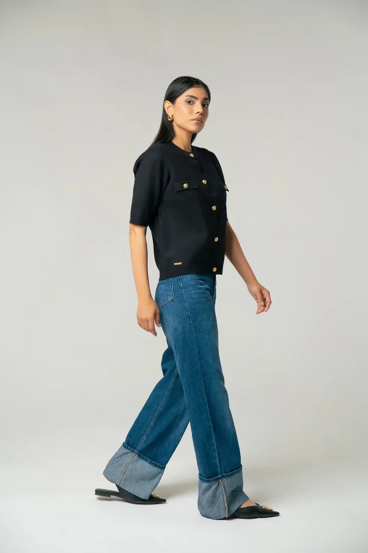 Picture of Short Sleeves Cardigan - Available at Raja Sahib