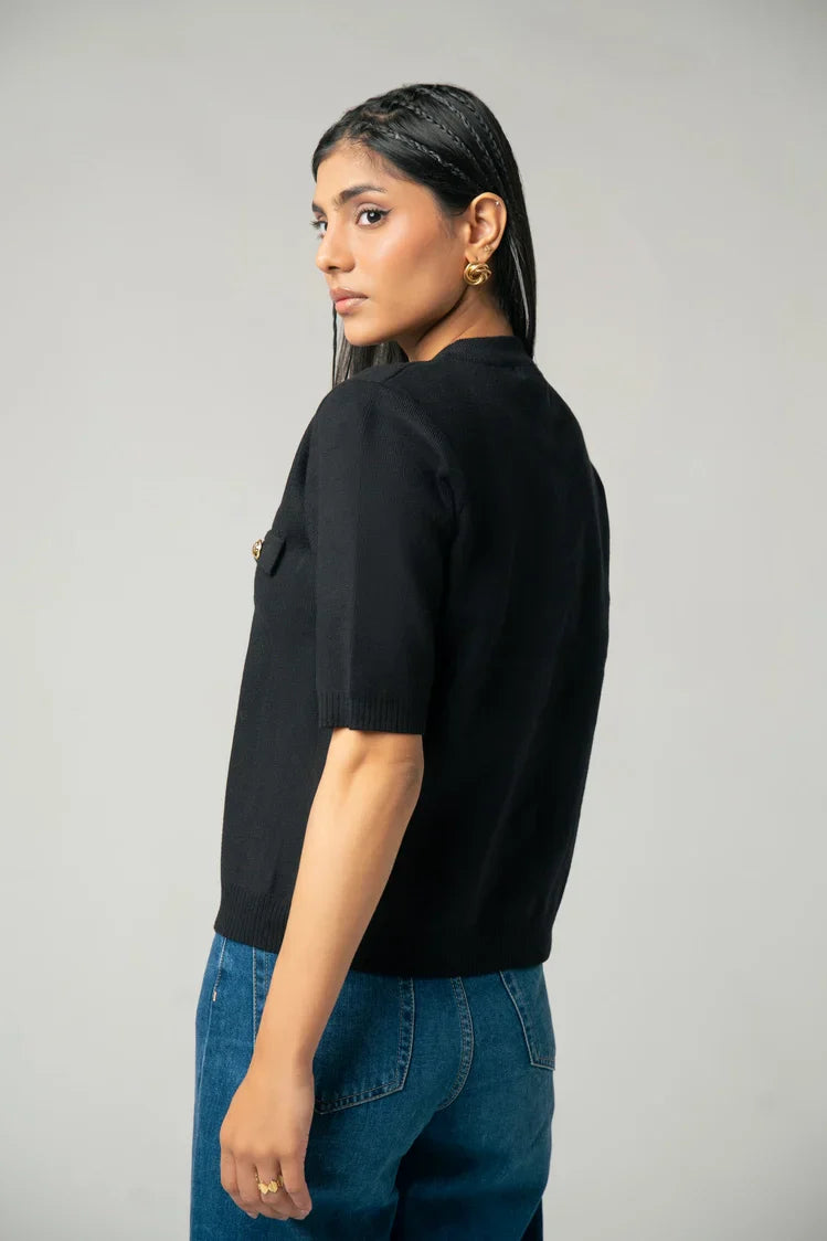 Picture of Short Sleeves Cardigan - Available at Raja Sahib